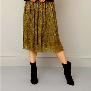 Gold lamé Isabel Marant Etoile Beatrice skirt
